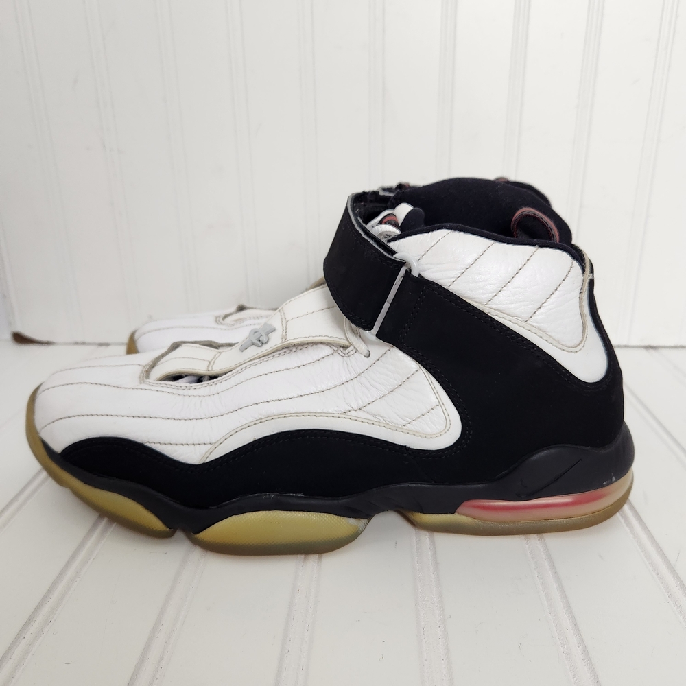 Nike Air Penny 4 Men 10.5 Black/White Chicago Bulls Athletic Sneakers 864018-101 - Picture 4 of 14